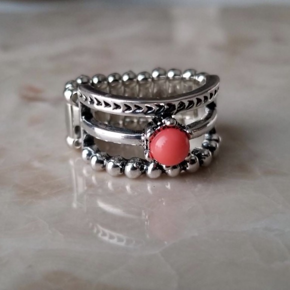 Jewelry | Paparazzi Pop Rival Orange Ring Stretchable | Poshmark